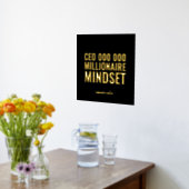 CEO Millionaire Mindset Motivatie Quote Folie Pr Afdrukken (Laag (Keuken))