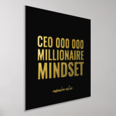 CEO Millionaire Mindset Motivatie Quote Folie Pr Afdrukken (Laagn)