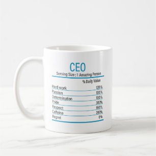 CEO Nutrition Facts, Nutrition Facts, CEO Koffiemok