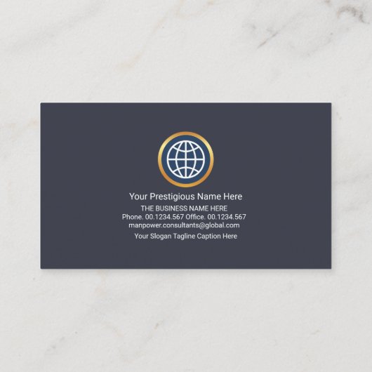 CEO-oprichter Creative Concise-compartimenten Visitekaartje (Achterkant)