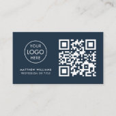 CEO Professional QR Code Logo Modern Visitekaartje (Voorkant)