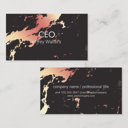 CEO | Professioneel Visitekaartje (Voorkant / Achterkant)