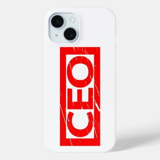 CEO Stamp Case-Mate iPhone Case (Achterkant)