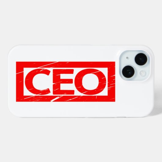 CEO Stamp Case-Mate iPhone Case (Achterkant (horizontaal))