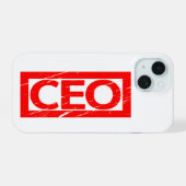 CEO Stamp iPhone 15 Case (Achterkant horizontaal)