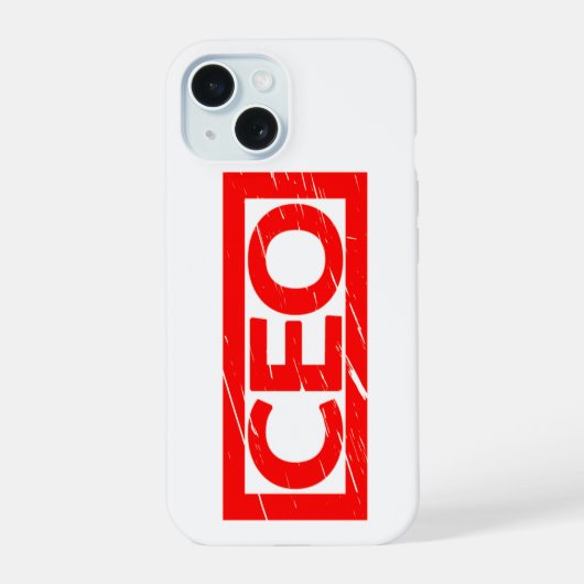 CEO Stamp iPhone 15 Case (Achterkant)