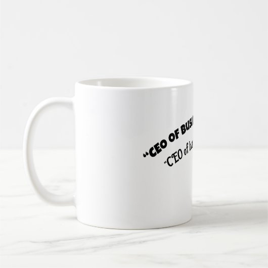 "CEO van bedrijven EN bedtijd Koffiemok (Links)