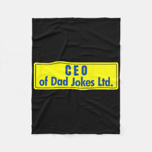 CEO van Dad Jokes BBQ Patriottische Amerikaanse va Fleece Deken