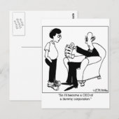 CEO VAN EEN Dummy Corp Briefkaart (Voorkant / Achterkant)