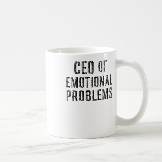  CEO van Emotional Problems Sticker Koffiemok (Rechts)