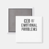 CEO van Emotional Problems Sticker Magneet (Voorkant / Achterkant)