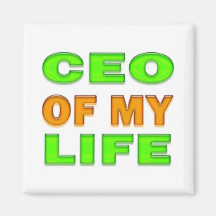 CEO van mijn leven Motivatie en Inspirerend Magneet
