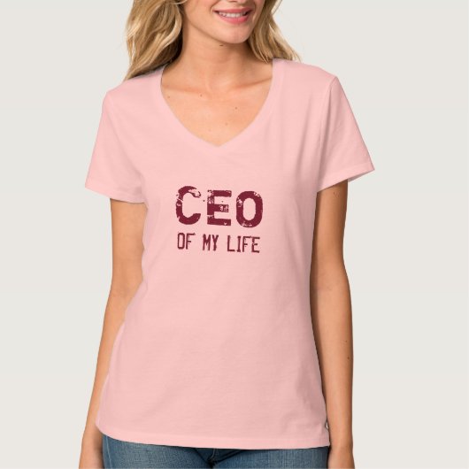 CEO VAN MIJN LEVEN PLum T-shirt (Voorkant)