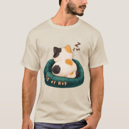 "CEO van Nap" Kat Slapend op de Bank T-shirt