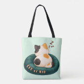 "CEO van Nap" Kat Slapend op de Bank Tote Bag (Achterkant)