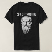 CEO van Trolling Funny Philosopher Diogenes T-shirt (Design voorkant)