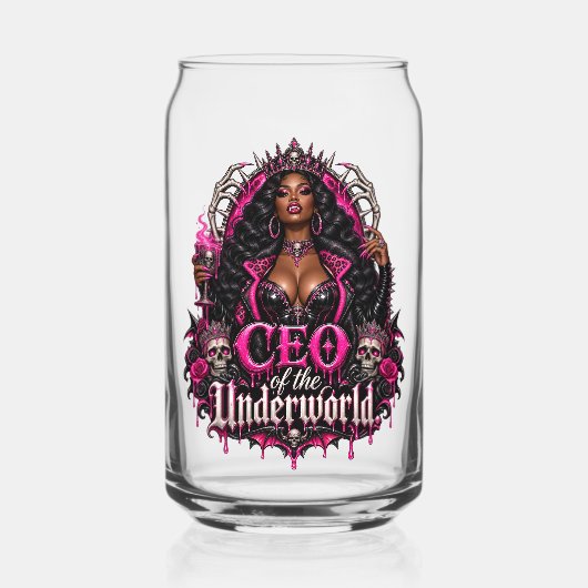 CEO van Underworld Dark Fantasy Witchcore Blikvorm Glas (Voorkant)