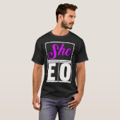 CEO-vrouwen voor kleine bedrijven T-shirt (Voorkant volledig)