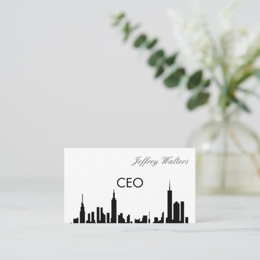 CEO | Zakelijke Visitekaart Visitekaartje (Staand voorkant)