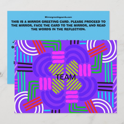 CEOFC1046A - Team Bedankkaart (Voorkant / Achterkant)