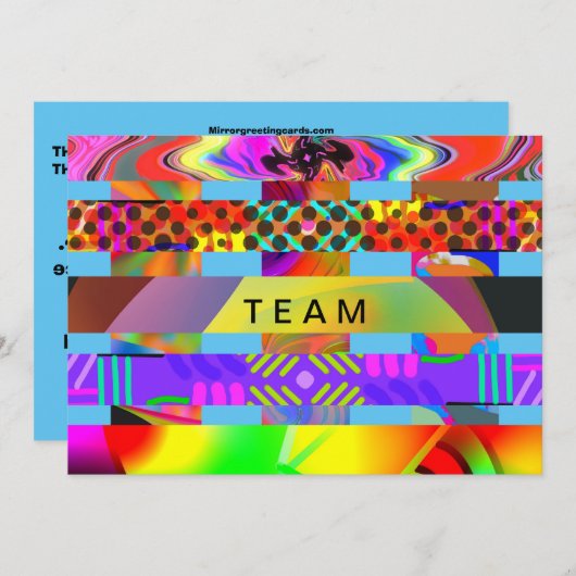 CEOFC1046ED - Team Bedankkaart (Voorkant / Achterkant)