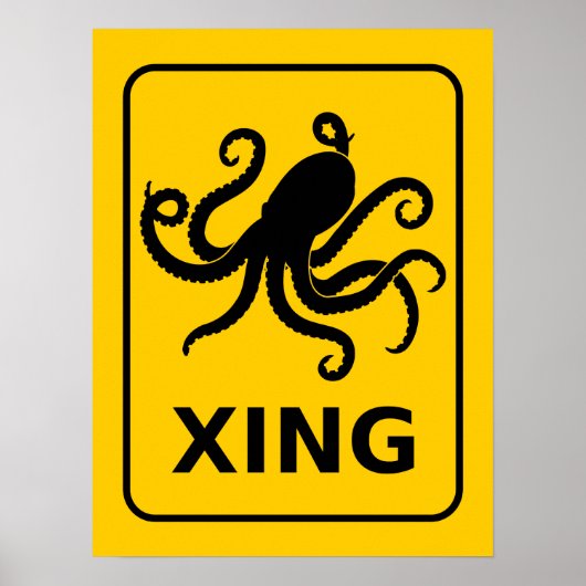 Cephalopod Crossing Posters (Voorkant)