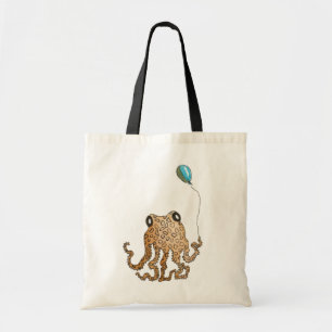 Cephalopod met ballon tote bag