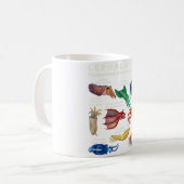 Cephalopod Octopus Squid Cuttlefish Koffiemok (Voorkant links)