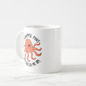 Cephalopod puns maakt me gek op grappige dierenwoo koffiemok (Voorkant links)