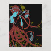 Cephalopod Sushi Briefkaart (Voorkant)