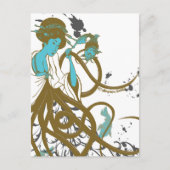 Cephalopod Sushi Briefkaart (Voorkant)