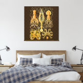 Cephalopoda octopus inktvis mariene Natuur Canvas Afdruk (Insitu (Slaapkamer))