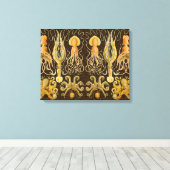 Cephalopoda octopus inktvis mariene Natuur Canvas Afdruk (Insitu (Houten vloer))