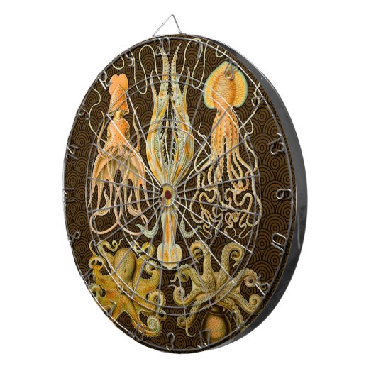 Cephalopoda octopus inktvis mariene Natuur Dartbord (Voorkant Rechts)