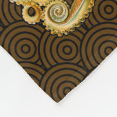 Cephalopoda octopus inktvis mariene Natuur Fleece Deken (Hoek)