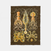Cephalopoda octopus inktvis mariene Natuur Fleece Deken (Voorkant)