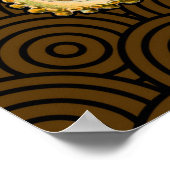 Cephalopoda octopus inktvis mariene Natuur Poster (Hoek)