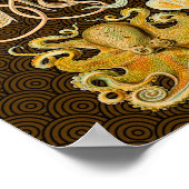 Cephalopoda octopus inktvis mariene Natuur Poster (Hoek)