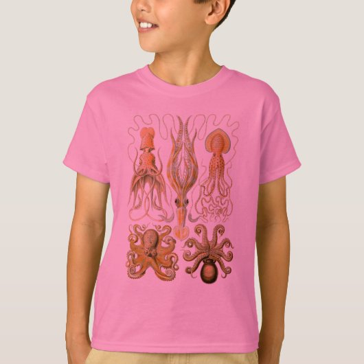 Cephalopoda octopus inktvis mariene Natuur T-shirt (Voorkant)