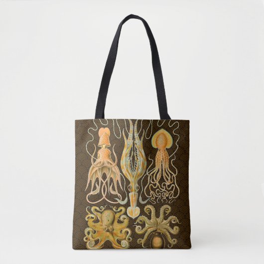 Cephalopoda octopus inktvis mariene Natuur Tote Bag (Voorkant)