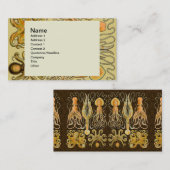 Cephalopoda octopus inktvis mariene Natuur Visitekaartje (Voorkant / Achterkant)