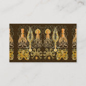 Cephalopoda octopus inktvis mariene Natuur Visitekaartje (Achterkant)