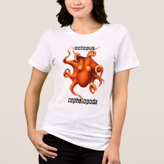 Cephalopoda Octopus T-shirt (Voorkant)