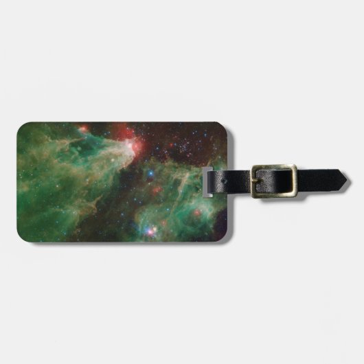 Cepheus B en C Green Nebula Bagagelabel (Voorkant horizontaal)