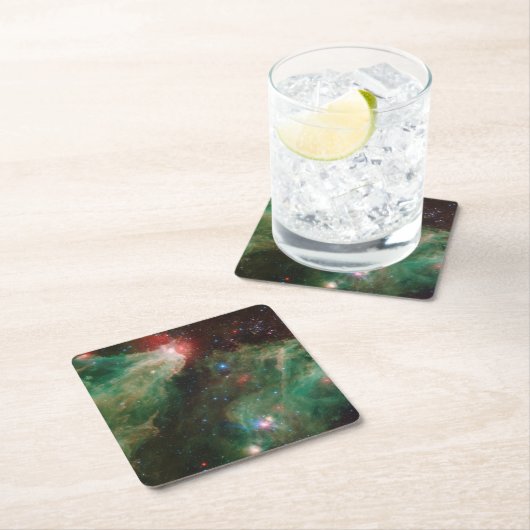 Cepheus B en C Green Nebula Kartonnen Onderzetters (Insitu)