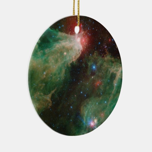 Cepheus B en C Green Nebula Keramisch Ornament (Rechts)