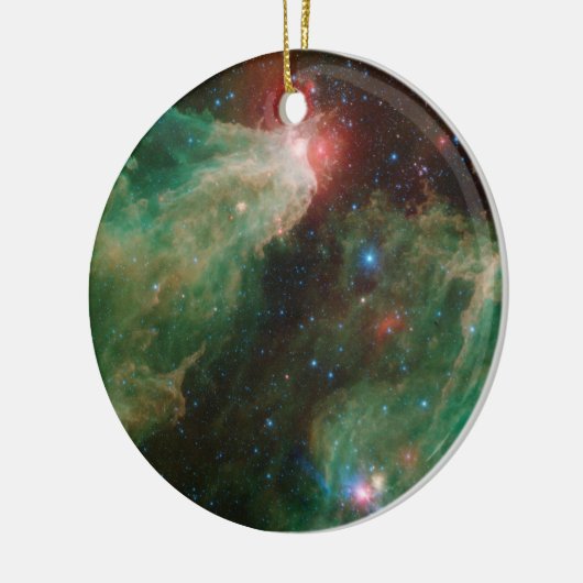 Cepheus B en C Green Nebula Keramisch Ornament (Links)