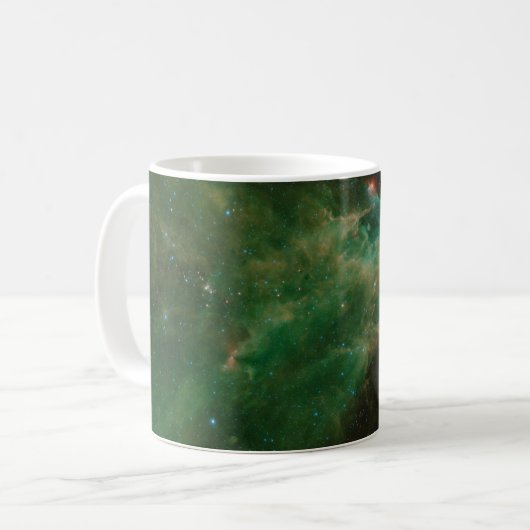 Cepheus B en C Green Nebula Koffiemok (Voorkant links)