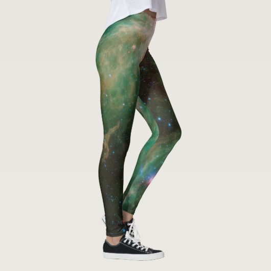 Cepheus B en C Green Nebula Leggings (Rechts)