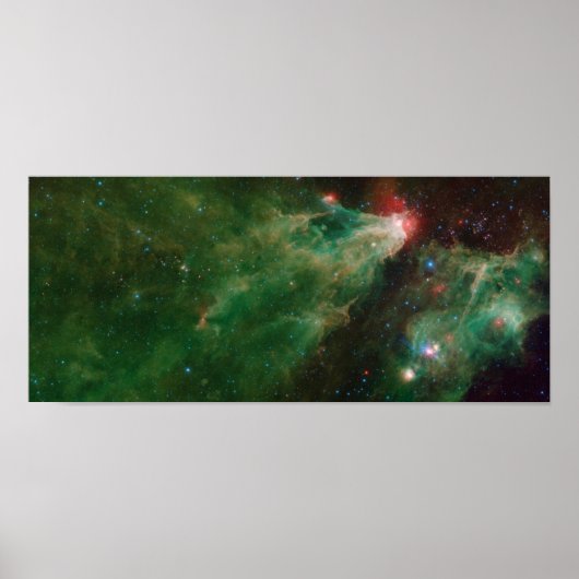 Cepheus B en C Green Nebula Poster (Voorkant)